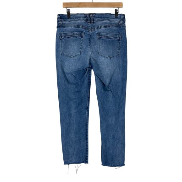 Democracy Ab Technology Jeans Womens 8 Medium Wash Distressed Straight Casual - Picture 5 of 8